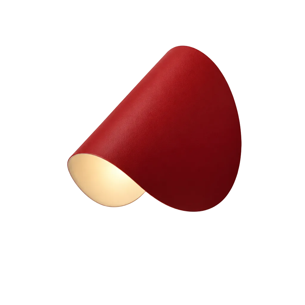 arandela de parede vermelho