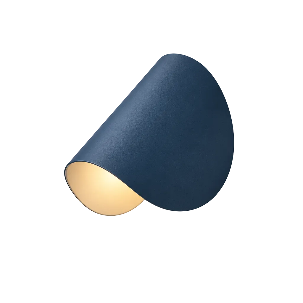 arandela de parede azul