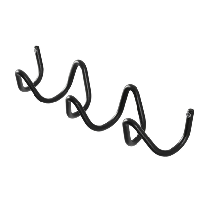 cabideiro de parede preto 3 ganchos