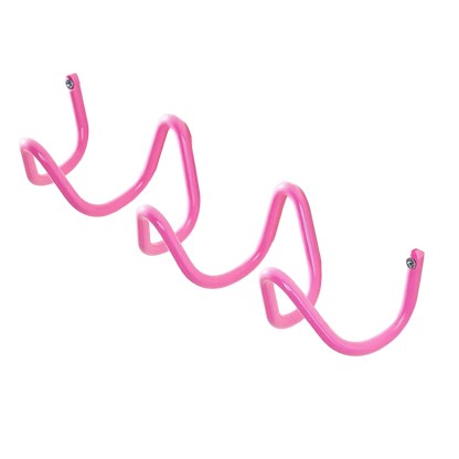 cabideiro de parede rosa 3 ganchos