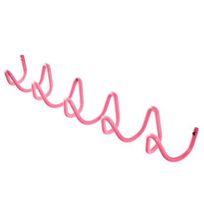 cabideiro de parede rosa 5 ganchos