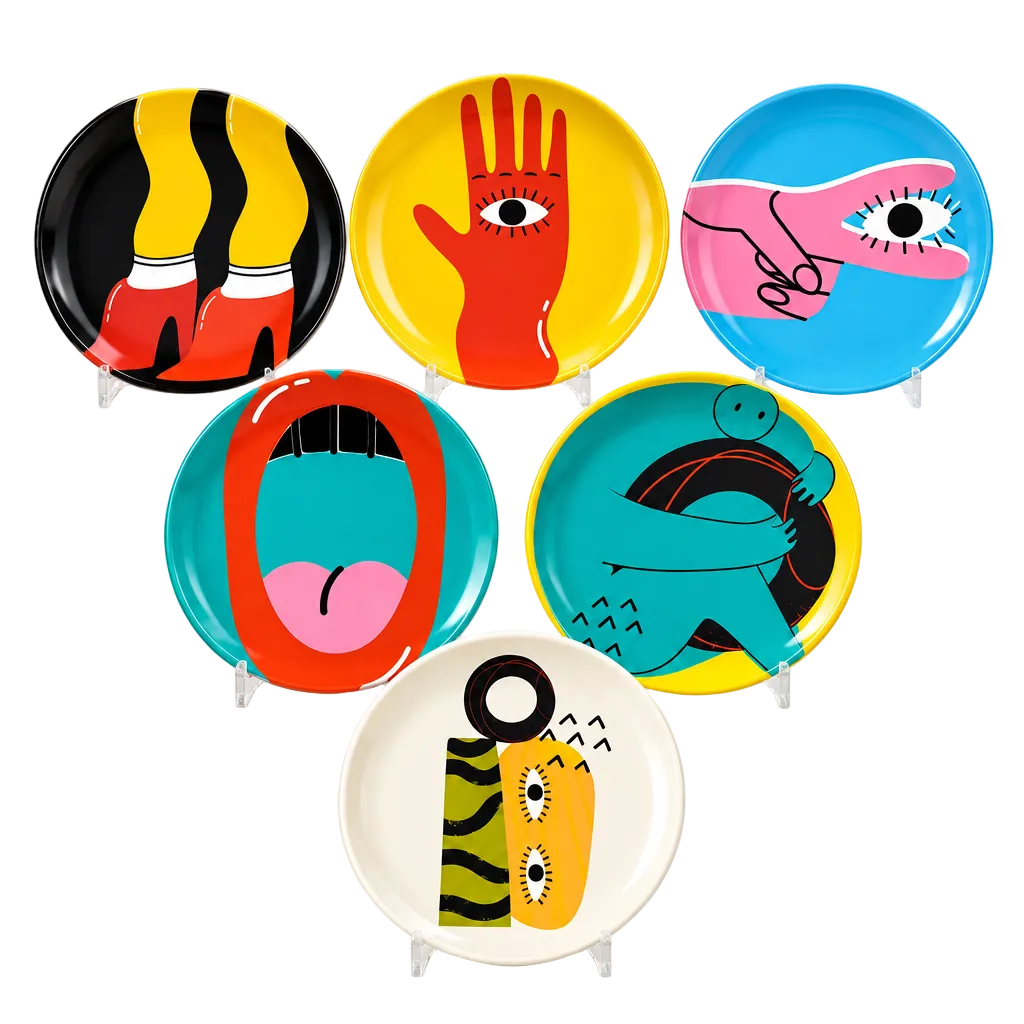 conjunto de 6 6 peças