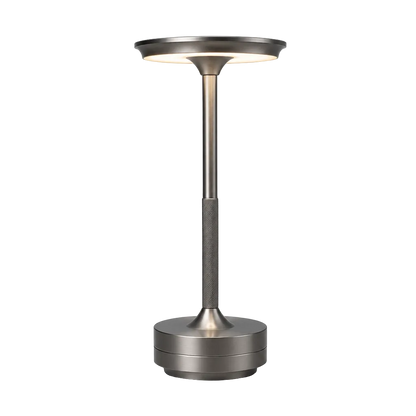 luminária de mesa cinza