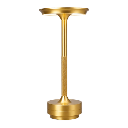 luminária de mesa dourado