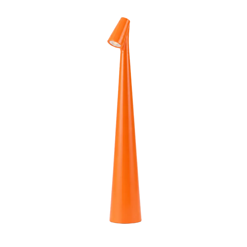 luminária de mesa laranja