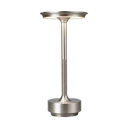 luminária de mesa prata