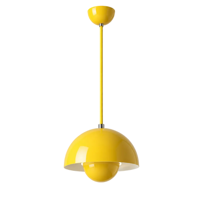 luminária pendente bud amarelo