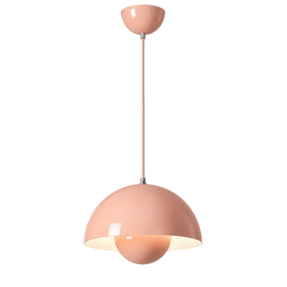 luminária pendente bud rosa