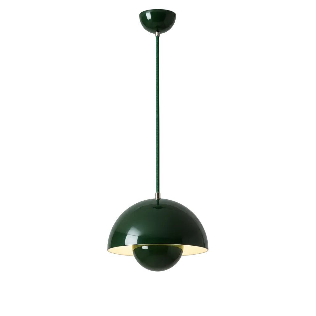 luminária pendente bud verde