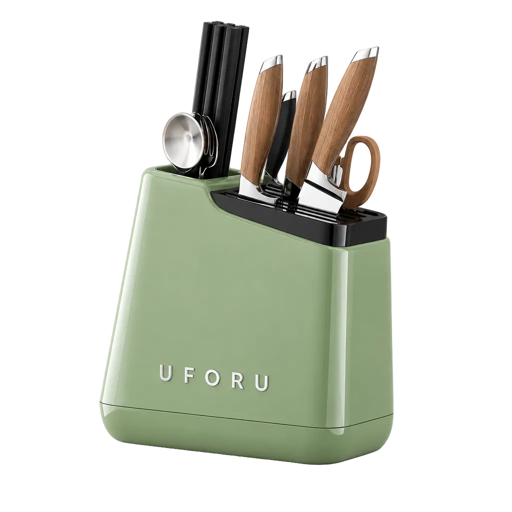 suporte para facas verde