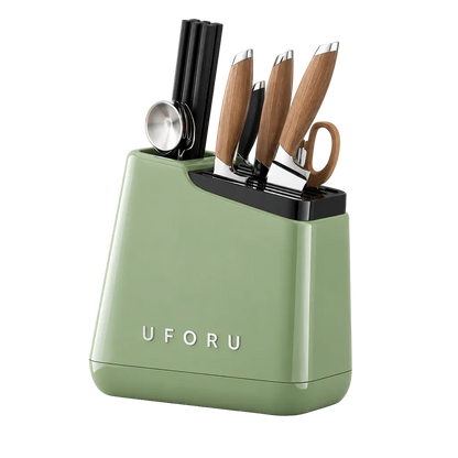 suporte para facas verde
