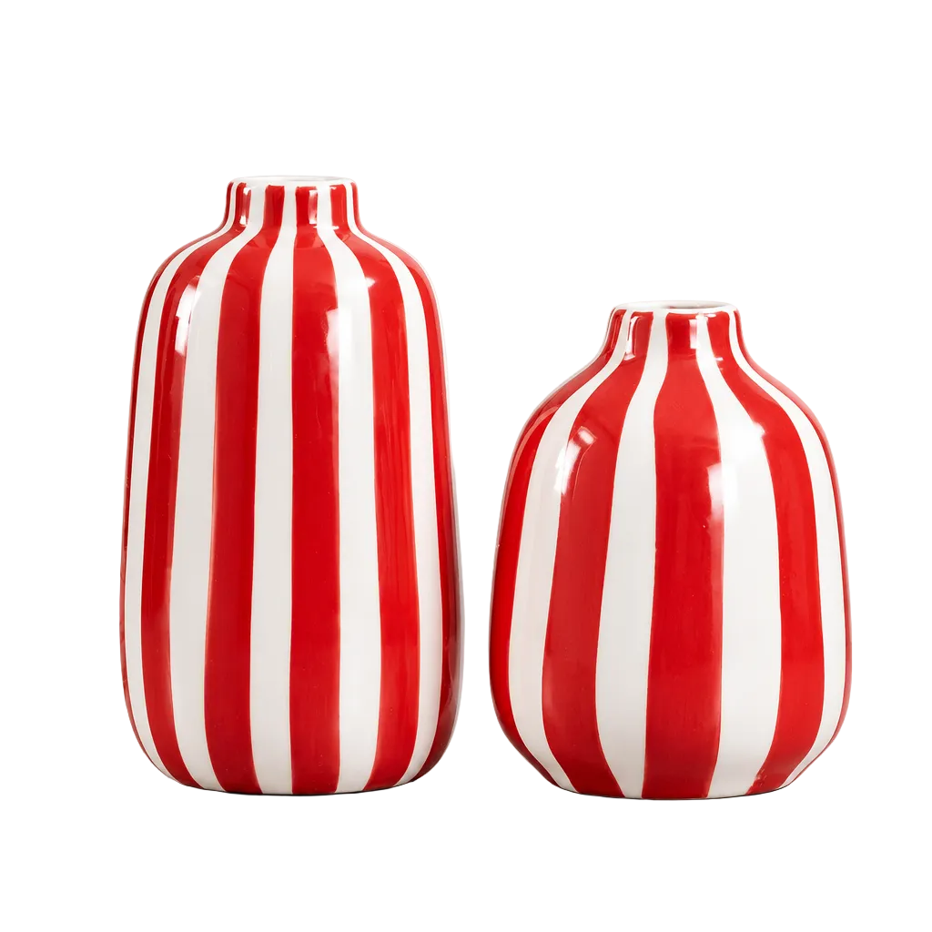 vaso de cerâmica vermelho