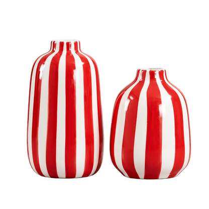 vaso de cerâmica vermelho