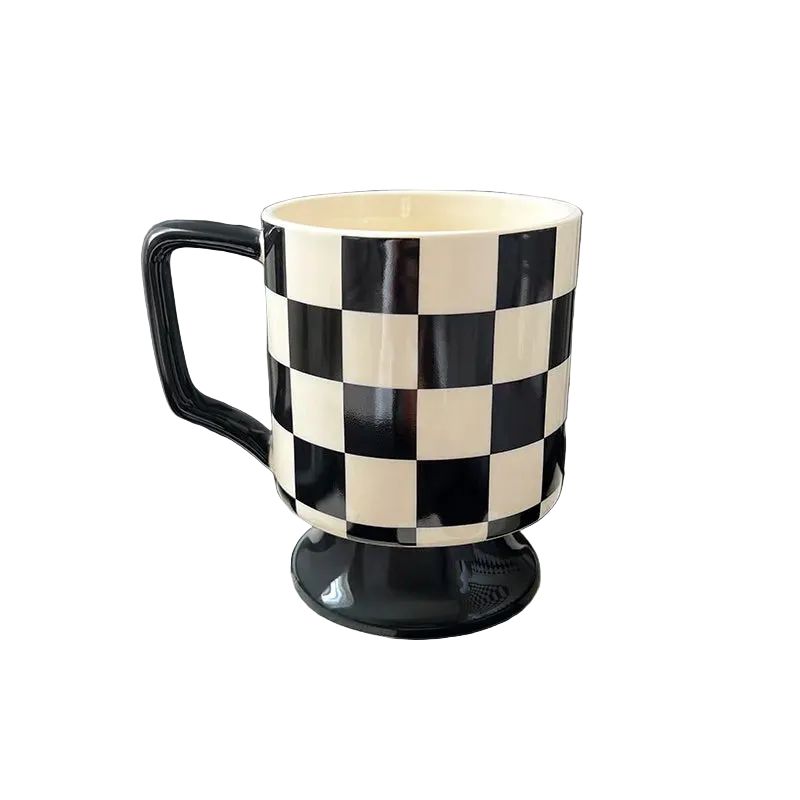 xícaras de café xícara xadrez