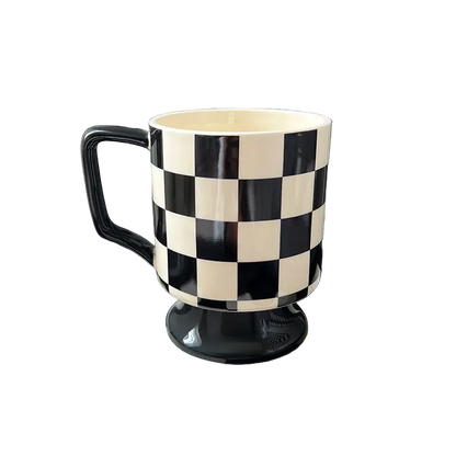 xícaras de café xícara xadrez